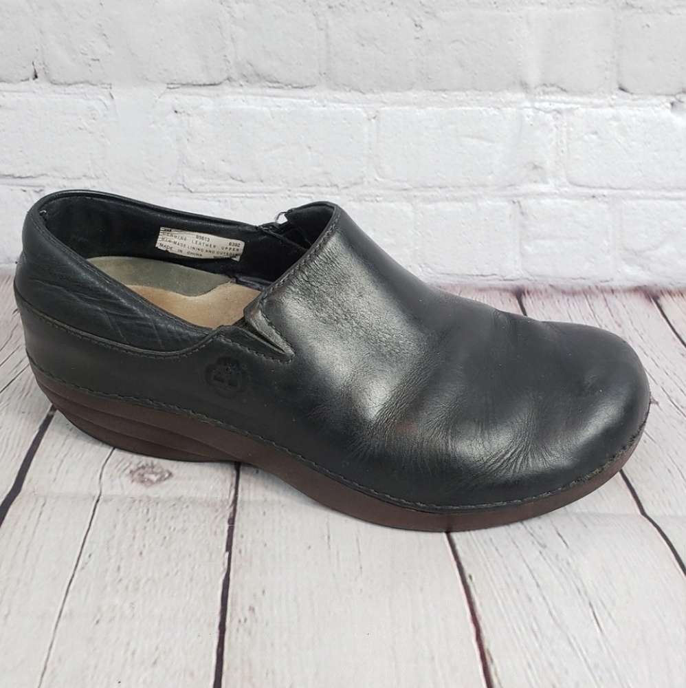 Timberland Leather Clogs Womens 8 M Shoes